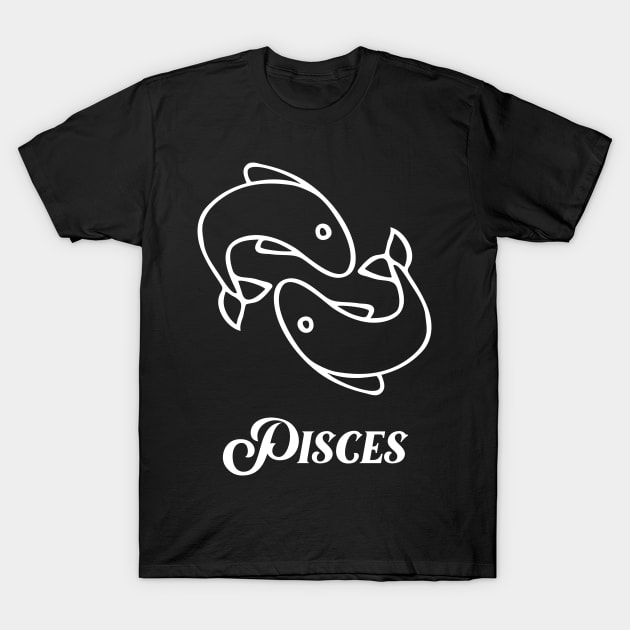 pisces zodiac sign T-Shirt by Ericokore